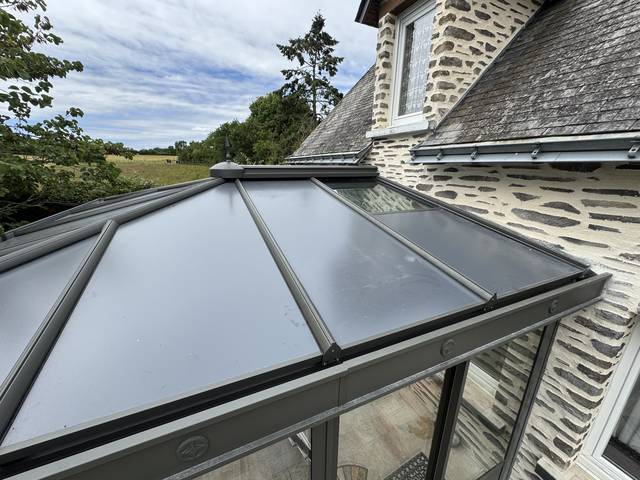 Véranda et extension aluminium — Réalisation JLR Menuiseries Angers
