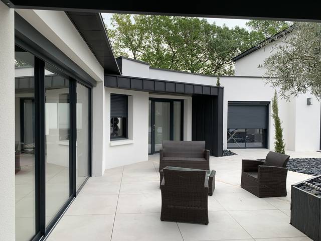 Véranda et extension aluminium — Réalisation JLR Menuiseries Angers