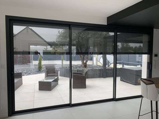 Véranda et extension aluminium — Réalisation JLR Menuiseries Angers