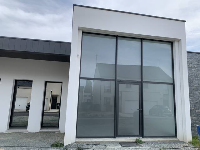 Extension à toiture plate en aluminium — JLR Menuiseries Angers