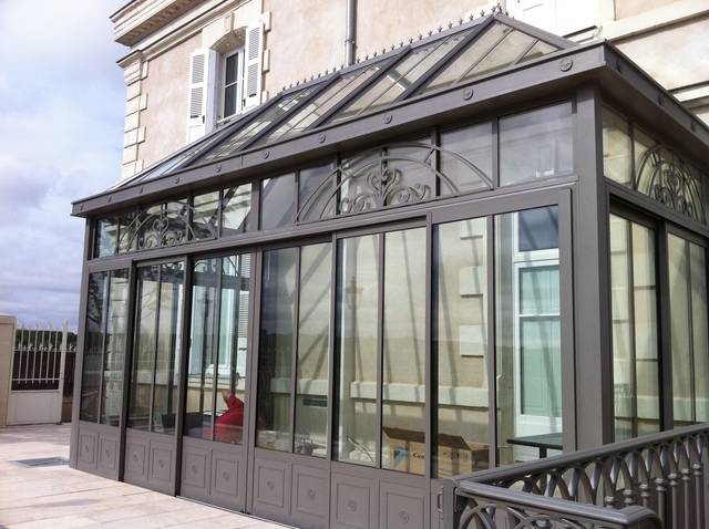 Véranda et extension aluminium — Réalisation JLR Menuiseries Angers